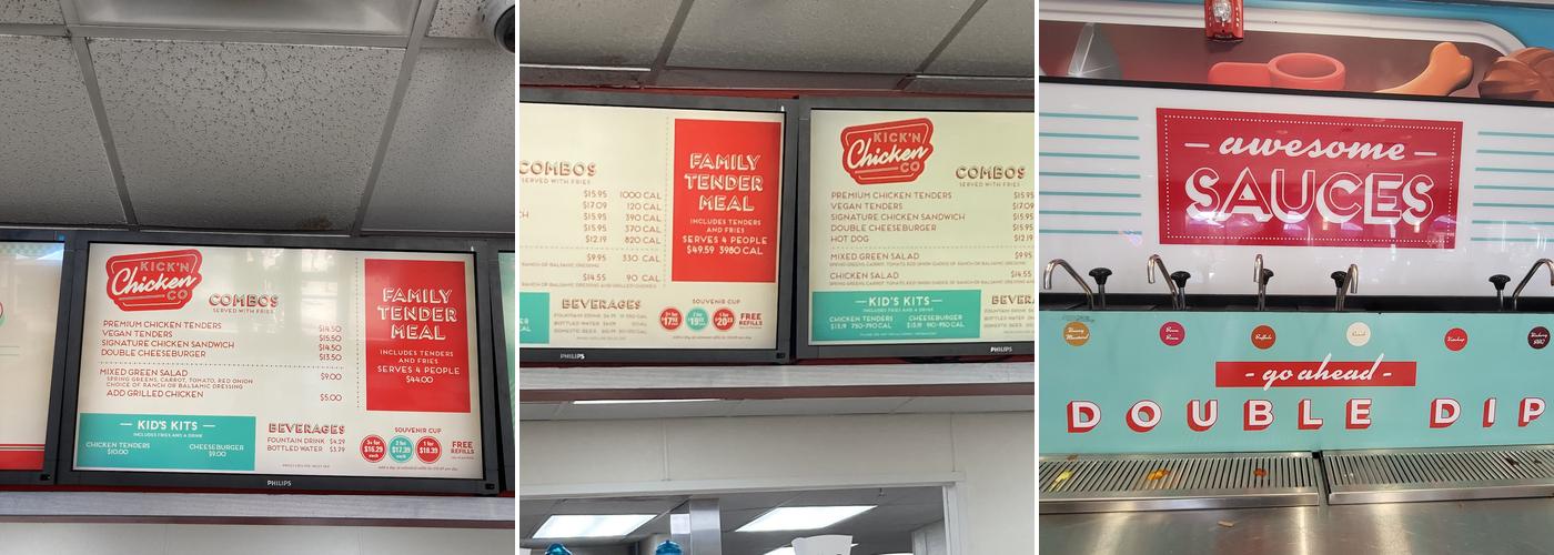 Kick'n Chicken Menu