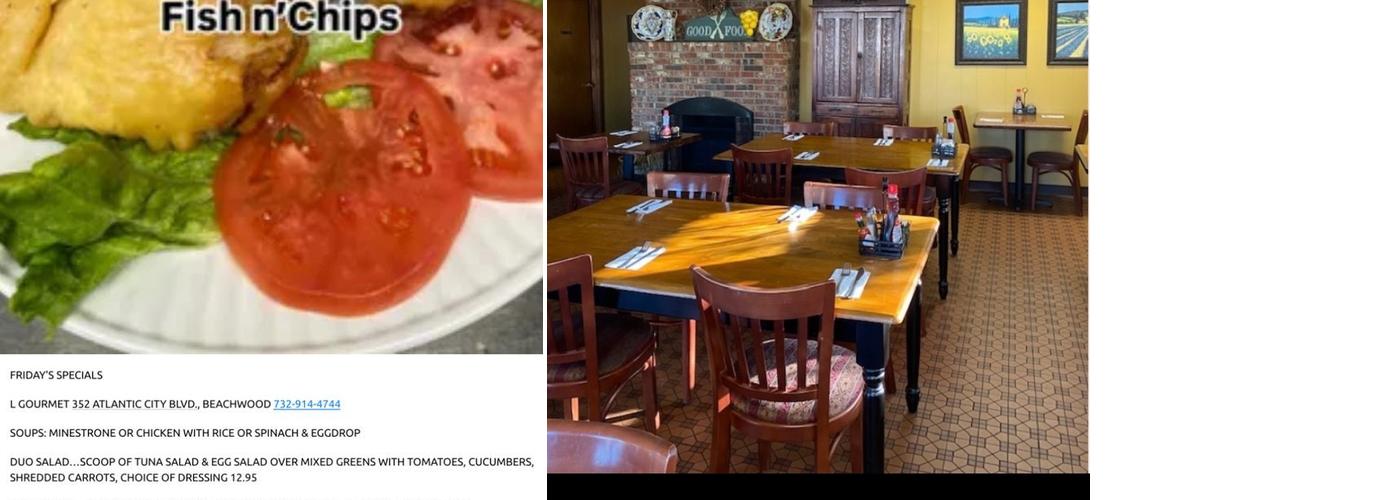 L Gourmet LLC Menu