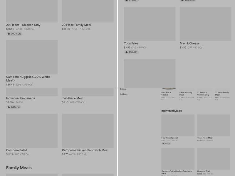 Flavorful Chicken Meals Menu