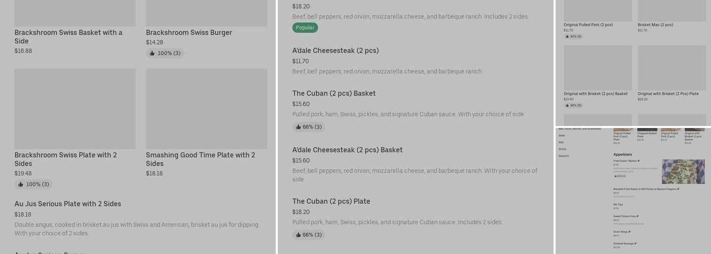 Barbecue stand Best ever! Saturday and sunday Menu