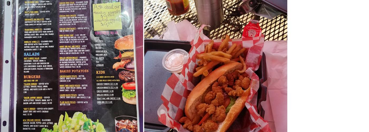 Cajun Kitchen Menu