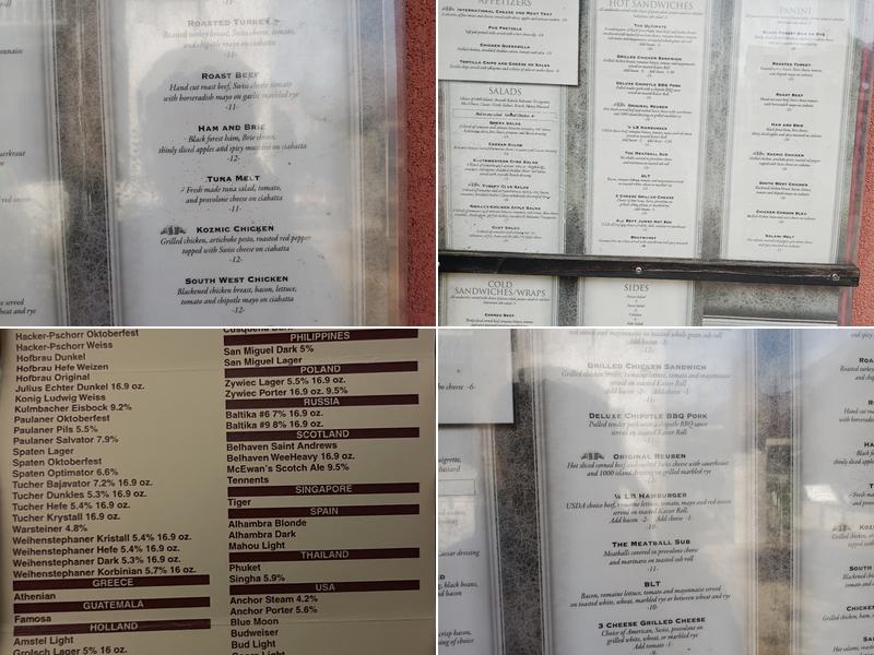 St. George's Row Rendezvous Restaurant Menu