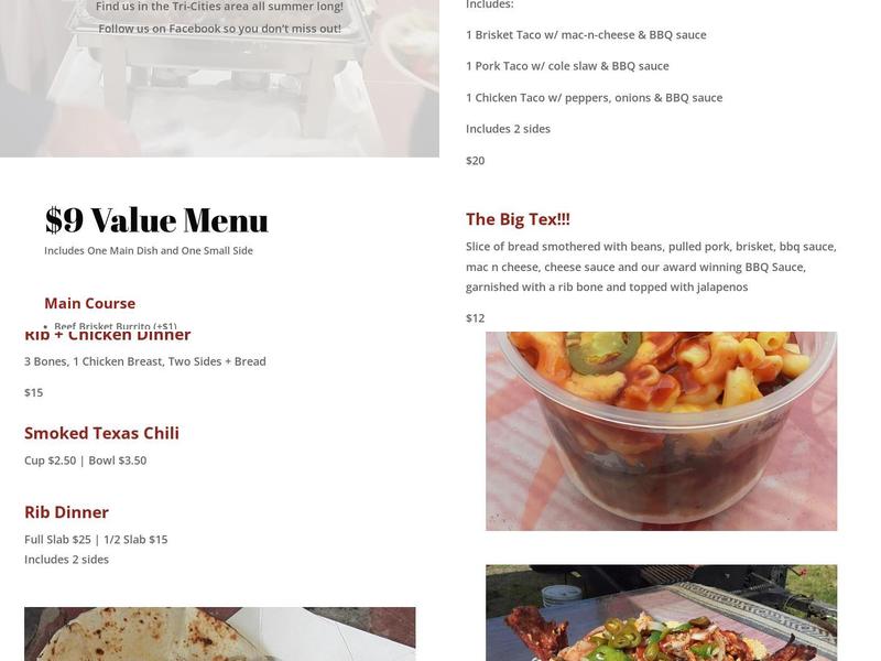 Olvera's BBQ (Food Truck) Menu