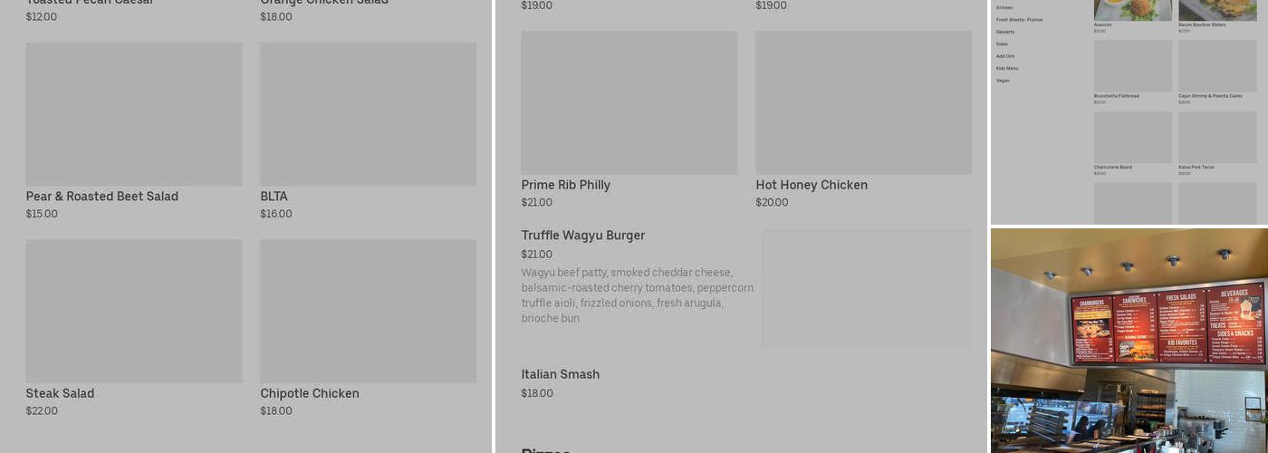 Burger Express Menu