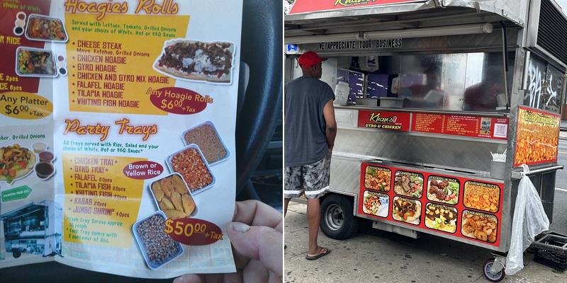 Khan's Halal Food Cart Menu