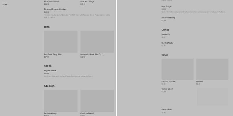 The Grill Factory Menu