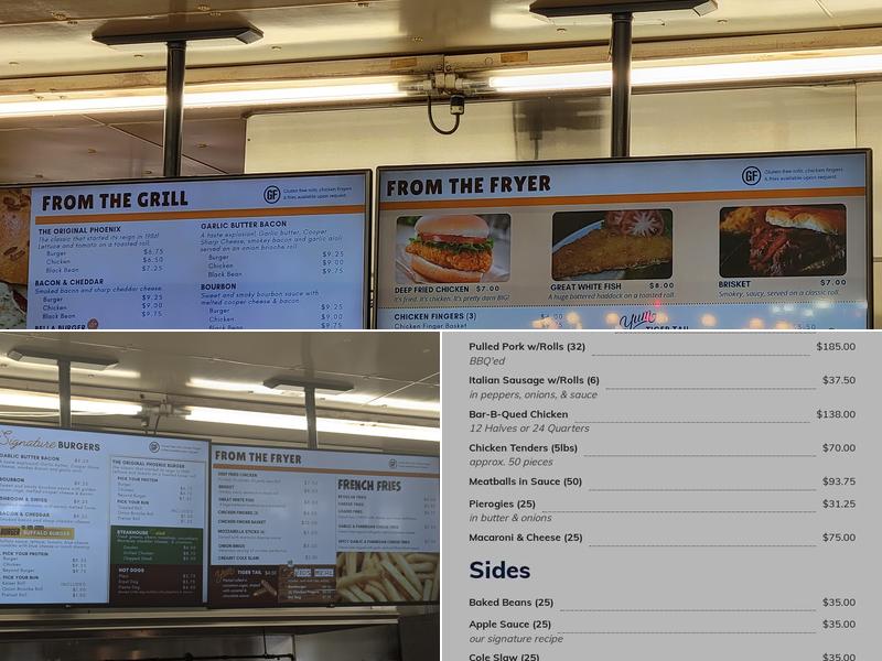 Phoenix Junction Menu