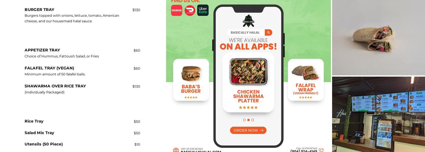 Basically Halal Menu