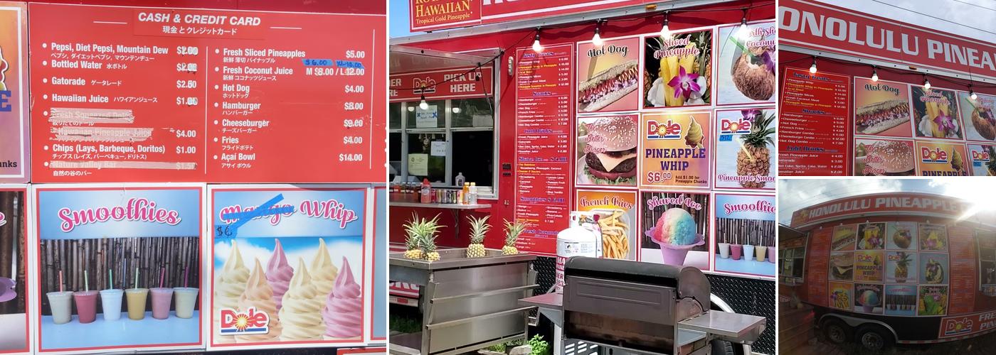 The Pineapple Guy Menu
