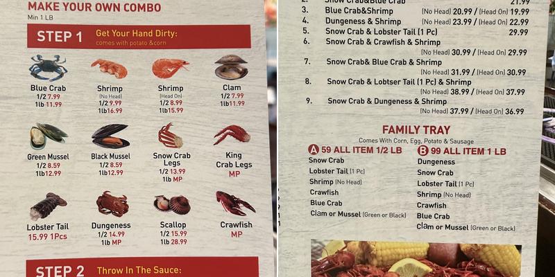 Miss Crab Seafood&Hibachi Menu