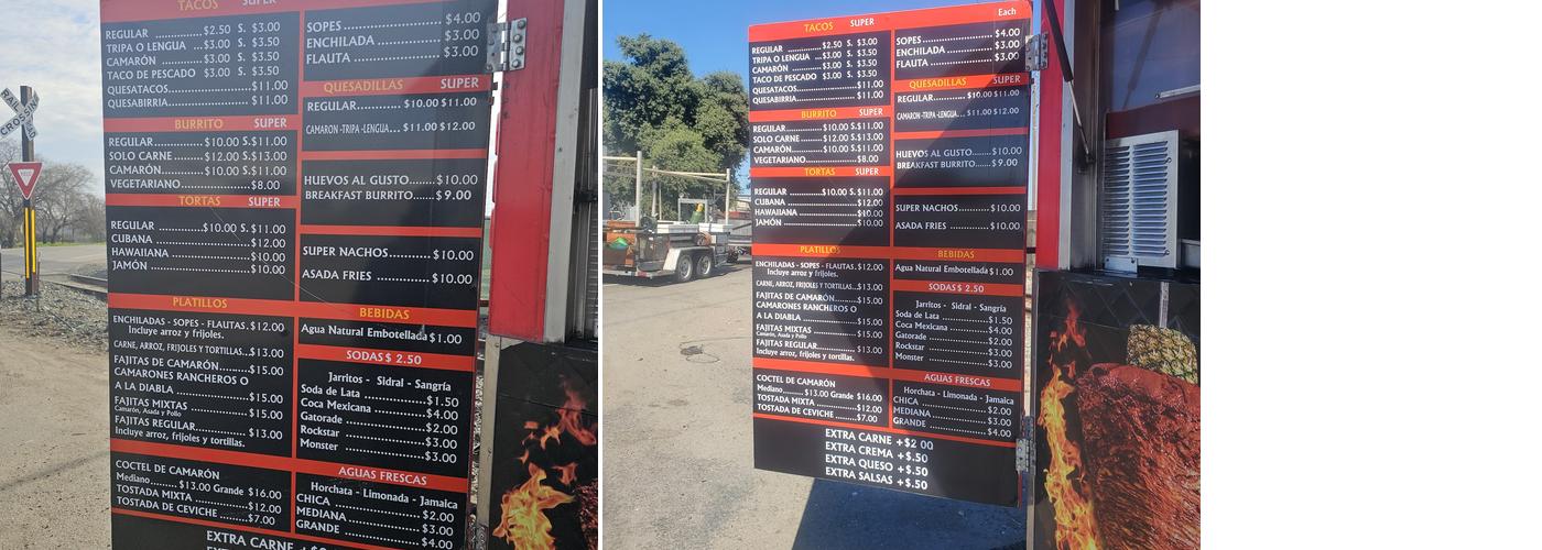 El Primos Menu