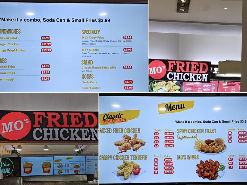 Mo's Fried Chicken Menu