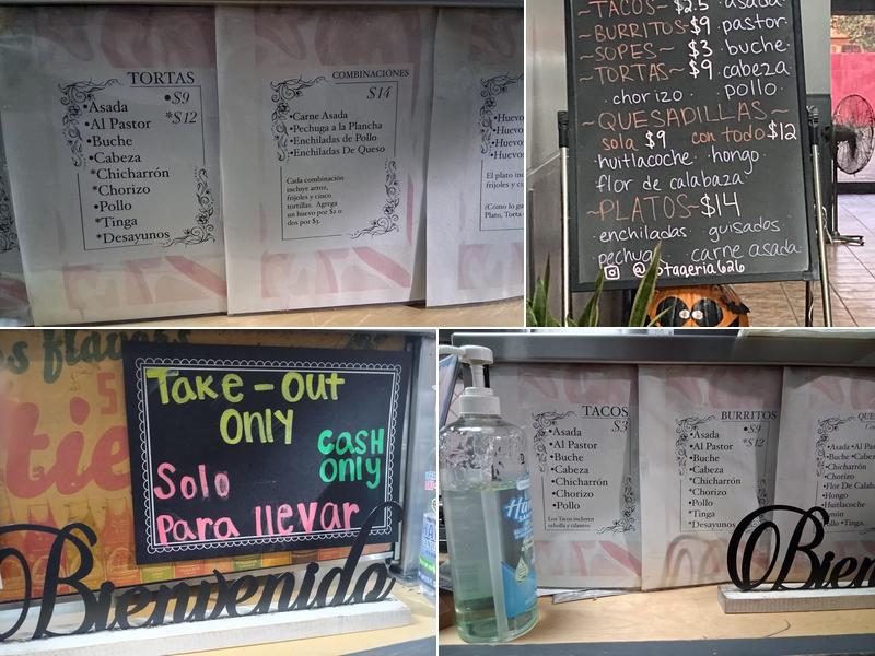 LA PRINCESA TAQUERIA Menu