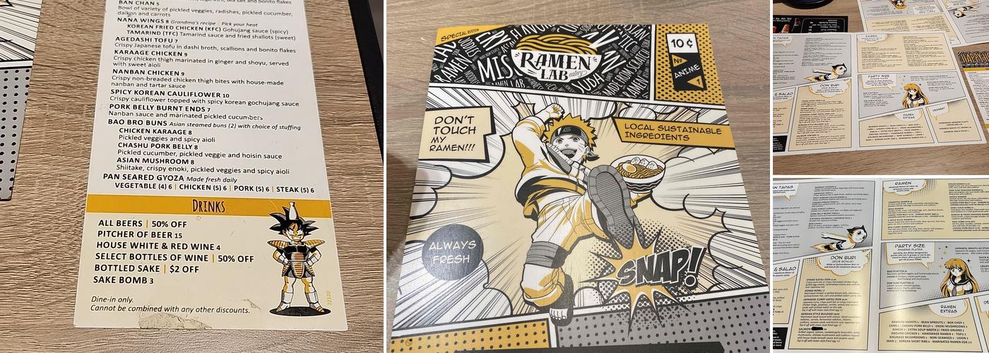 Ramen Lab Eatery Menu