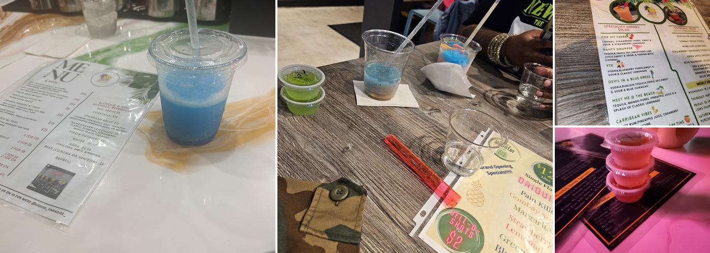 Liquid Paradise Menu