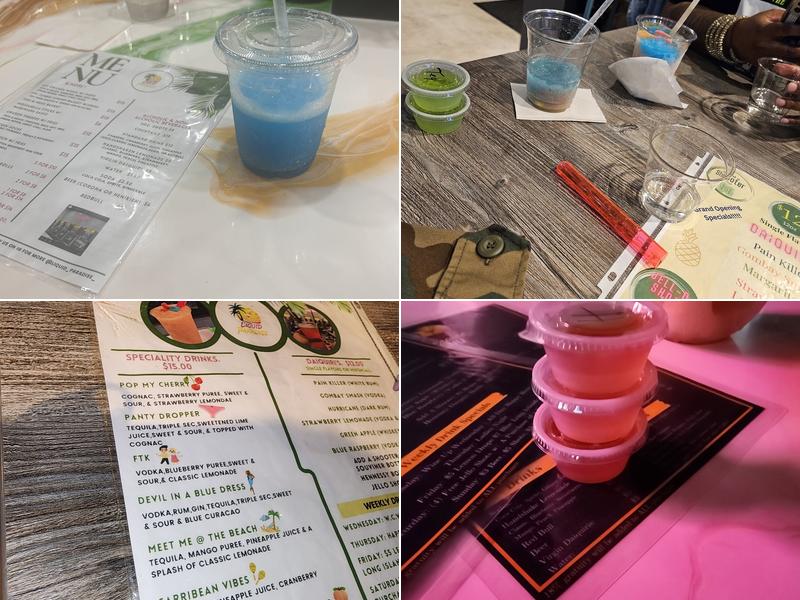 Liquid Paradise Menu