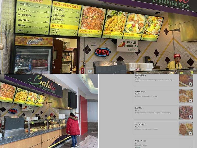 Bahlie Ethiopian Food Menu