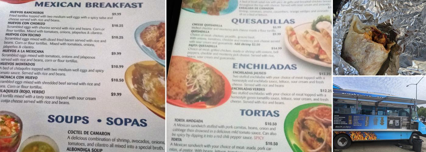 La Perla Taqueria Menu