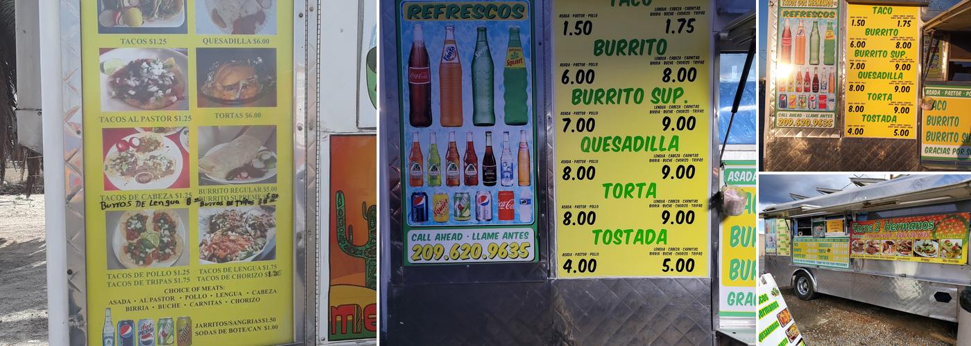 Tacos Los dos hermanos &la palma Menu