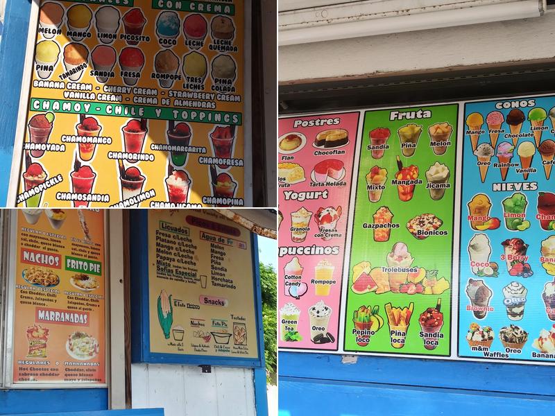 Picos and Fruits Menu