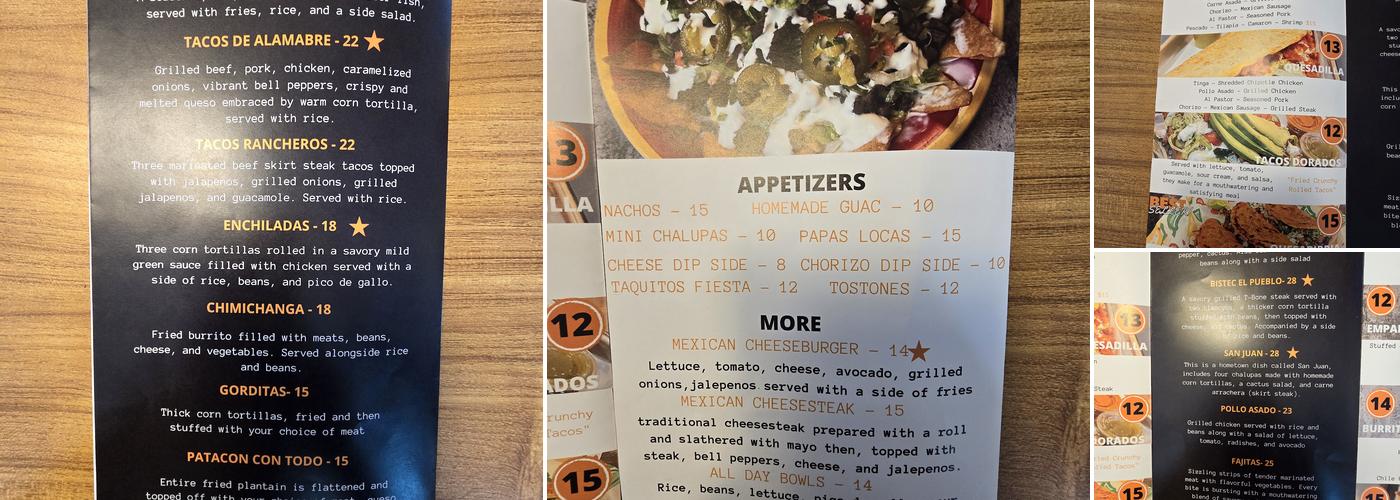 La parrillada Mexican Grill Menu