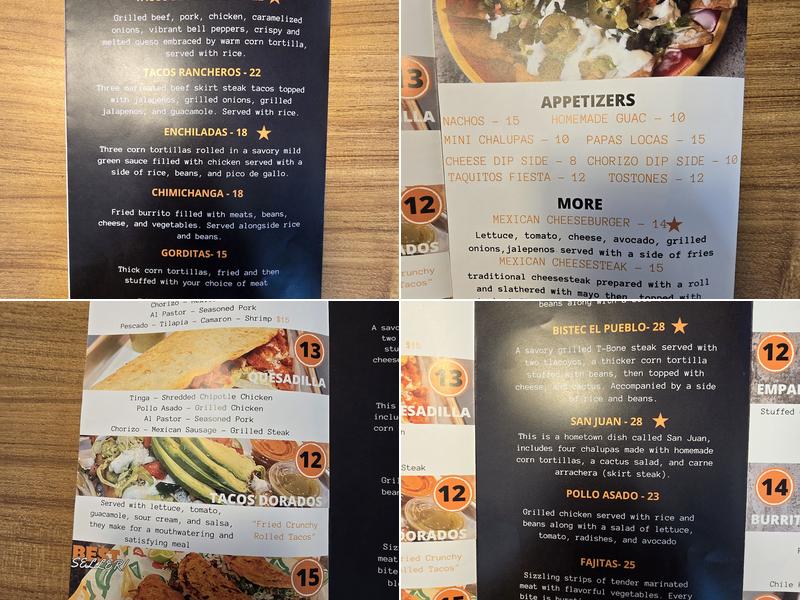 La parrillada Mexican Grill Menu