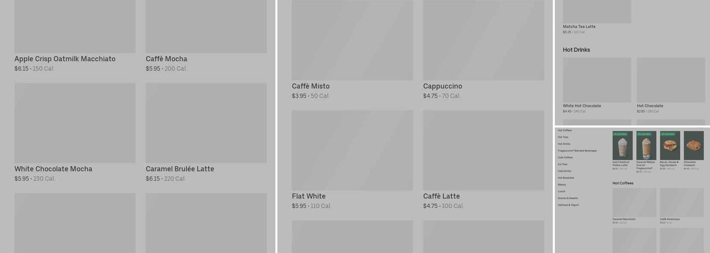 Starbucks Menu