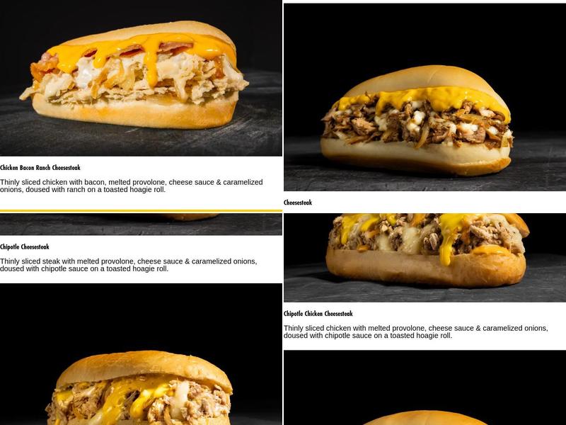 Pardon My Cheesesteak Menu