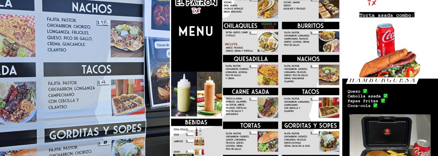El Patron Tx Menu
