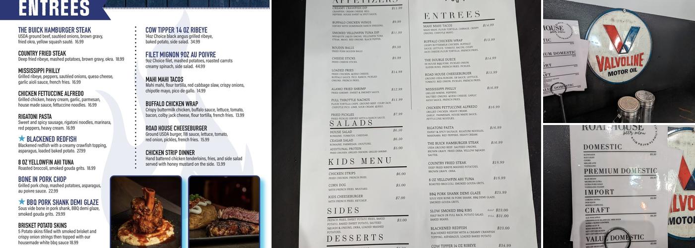 Roadhouse Menu
