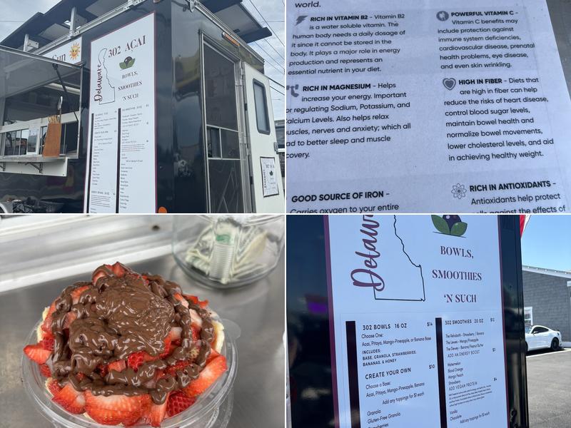 302 Acai Menu