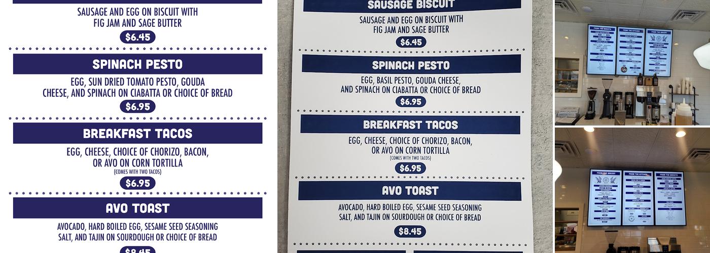 Parlor Doughnuts Menu