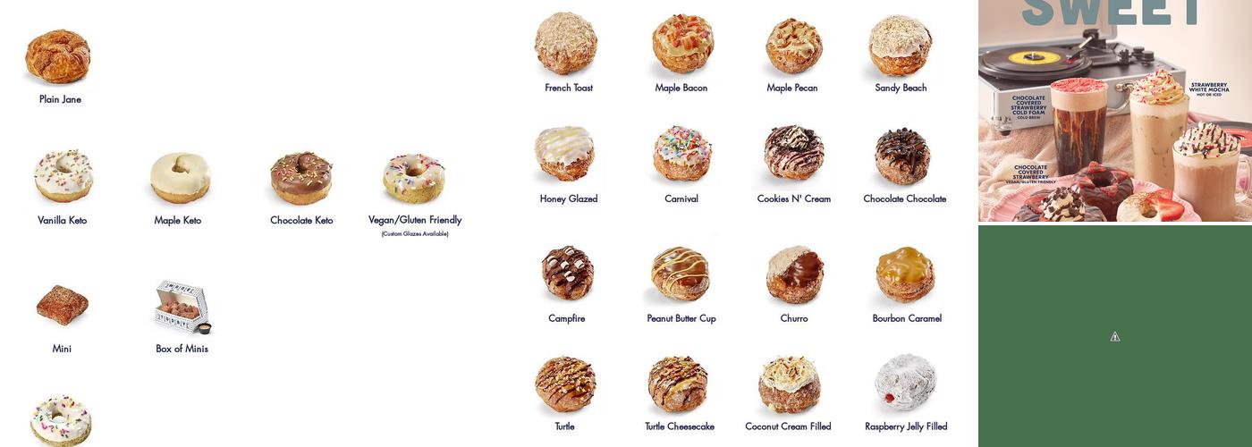 Parlor Doughnuts Menu