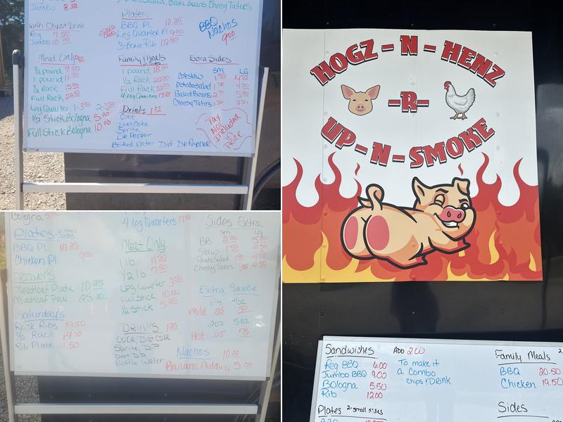 Hogz N Henz R Up N Smoke Menu