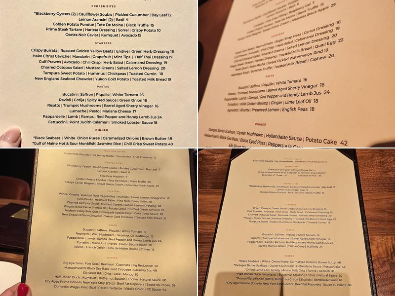 Amelia Gene’s Menu