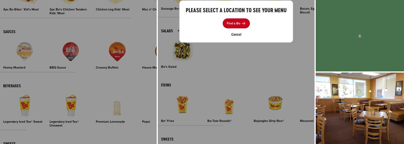Bojangles Menu