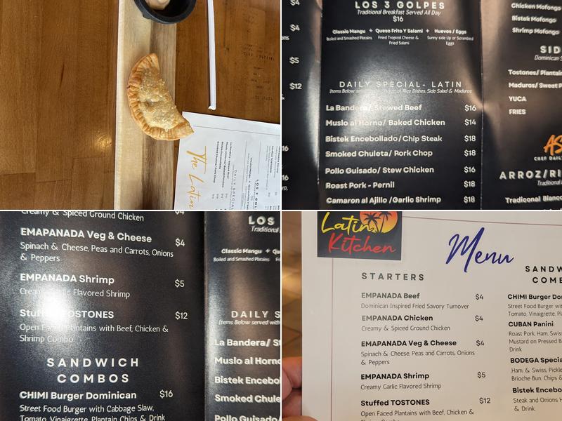 The Latin Kitchen Menu