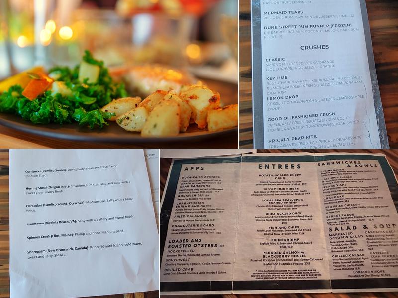 Dune Street Rawbar & Grill Menu