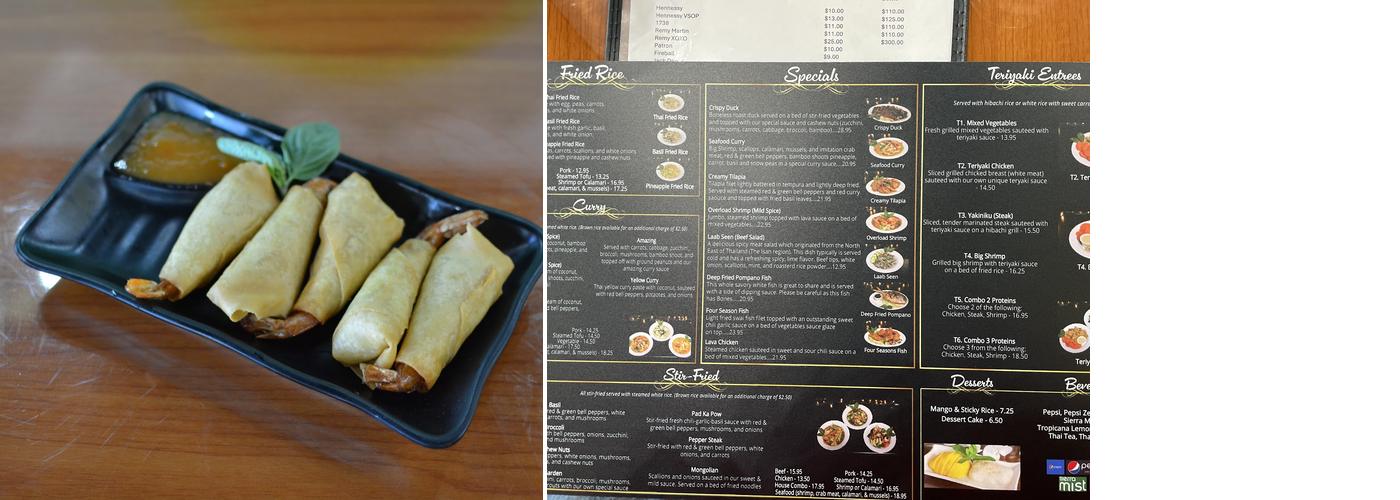 Thai Basil Menu