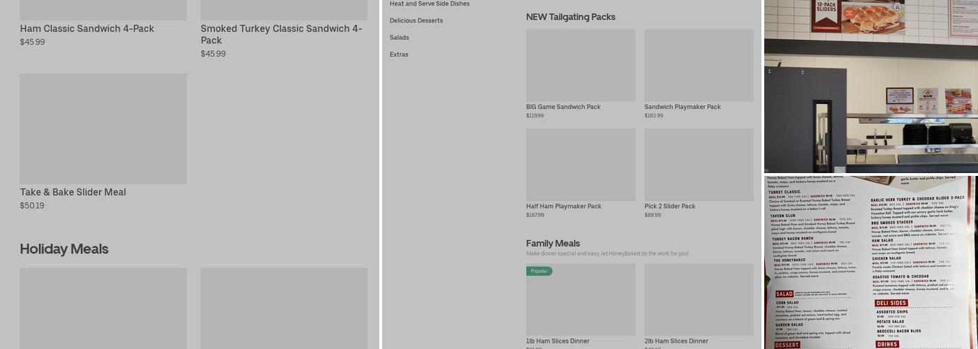 The Honey Baked Ham Company Menu