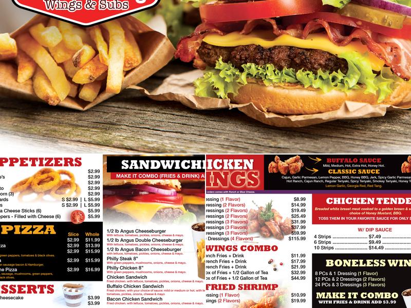 Chill Stop Wings Menu