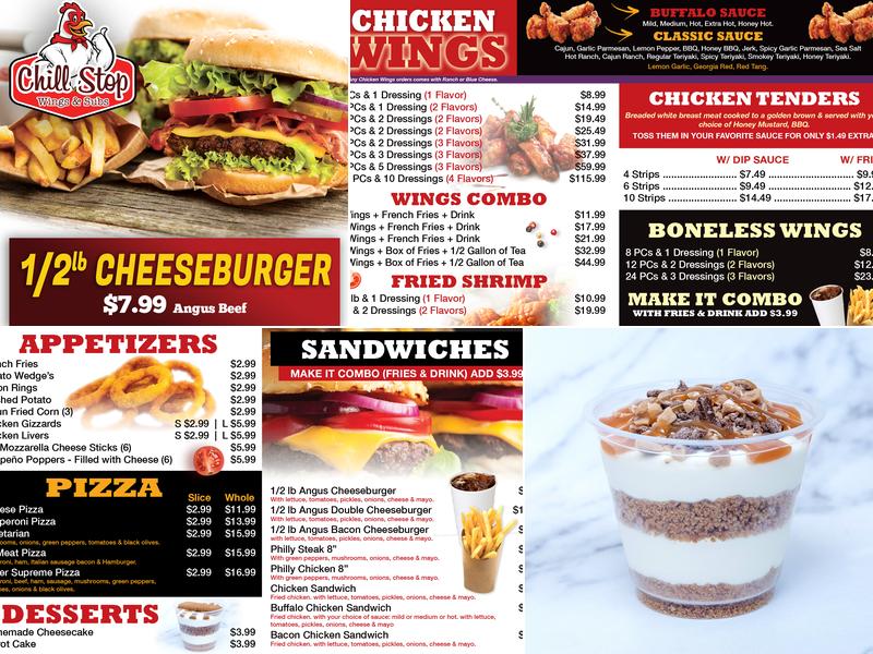 Chill Stop Wings Menu