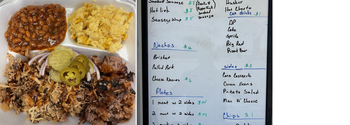 Smitty’s BBQ Menu