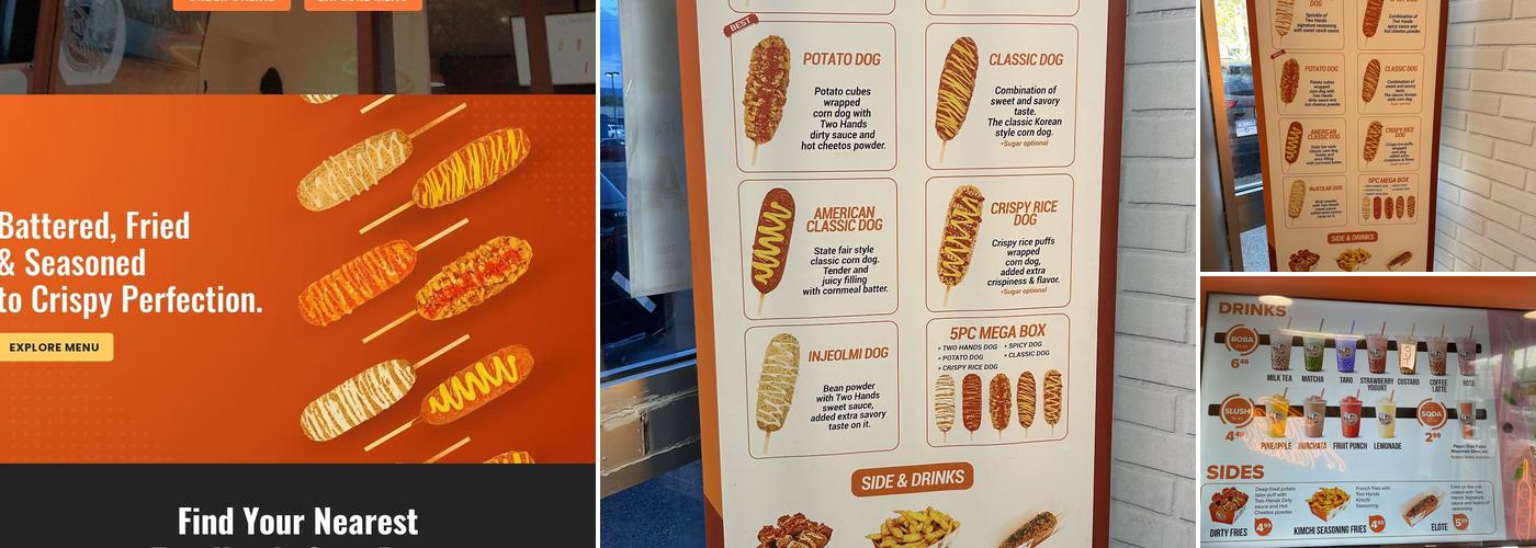 Two Hands Corn Dogs Menu