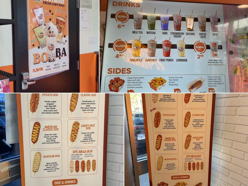 Two Hands Corn Dogs Menu