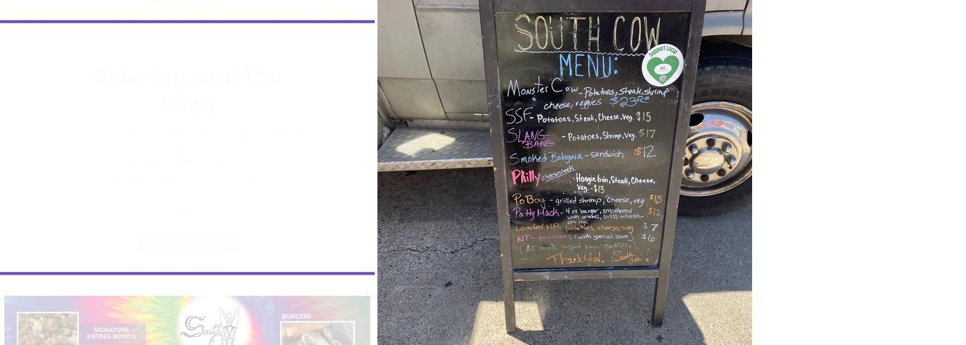 South Cow Menu