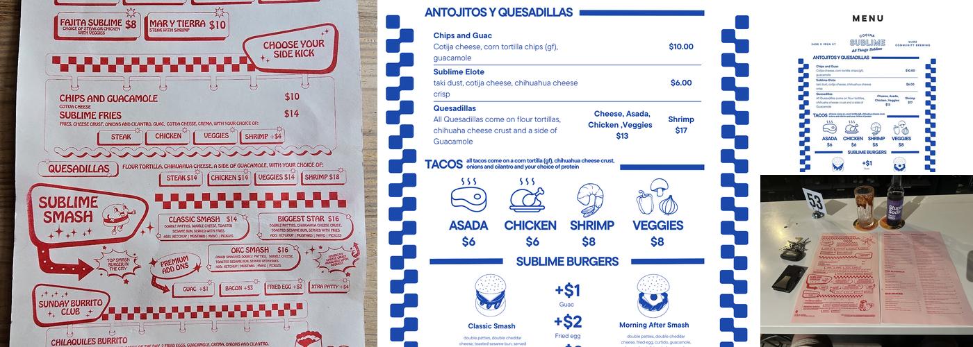 Taco Sublime At Marz Menu