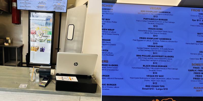 Glo Jean's Kitchen Menu