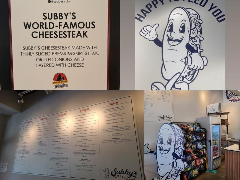 Subby's Menu