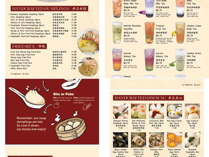 One more bite dumpling house Menu